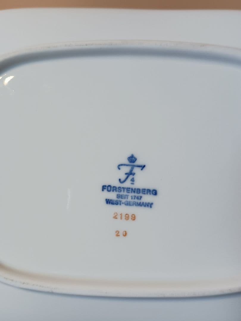 フュルステンベルグ　バターディッシュ　花柄陶器　バターケース