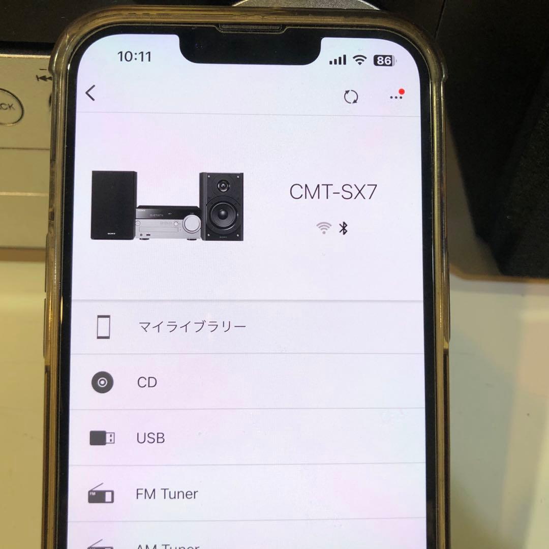 ソニー マルチオーディオコンポ CMT-SX7 AirPlay ハイレゾ対応