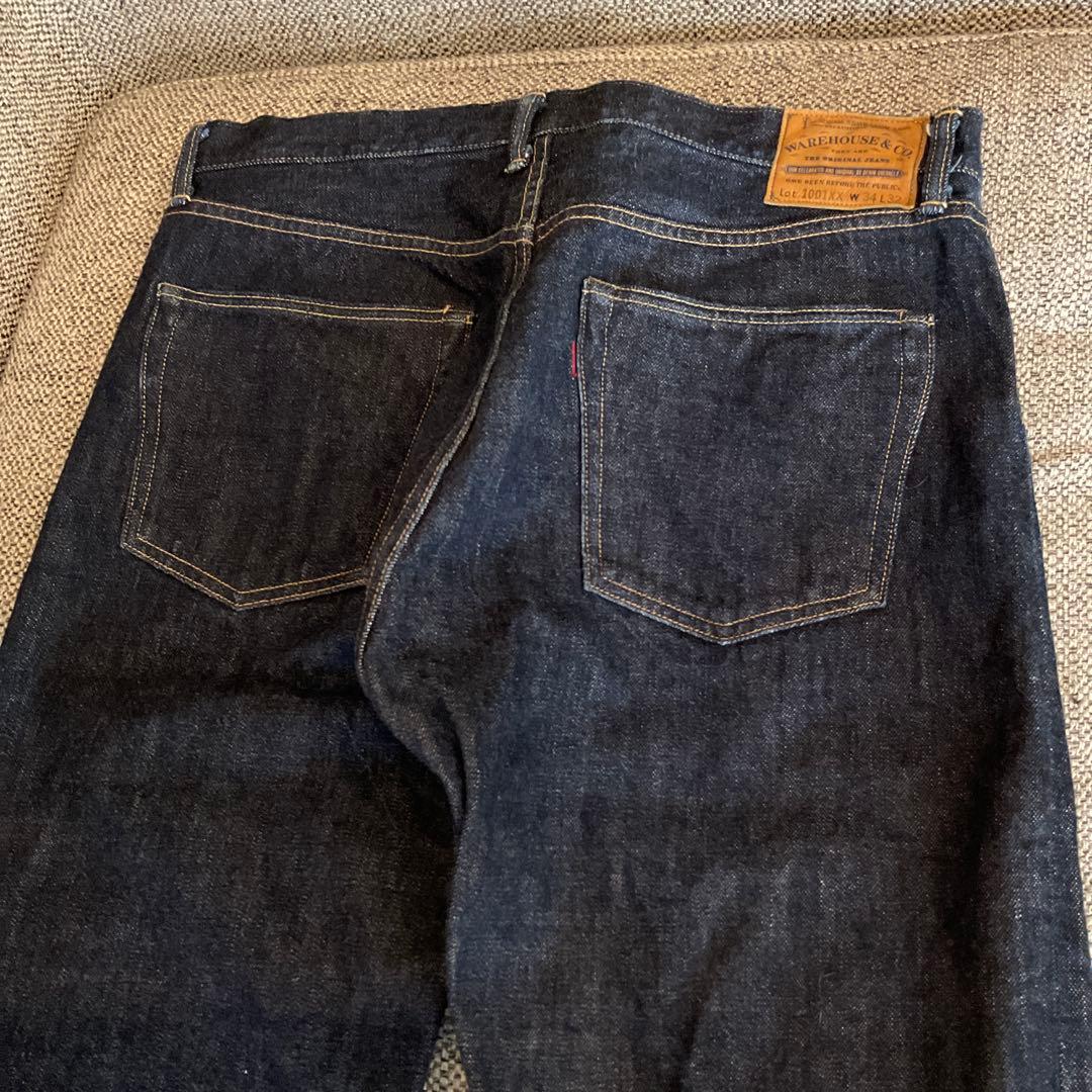 ク*ん様 WAREHOUSE 1001XX　W34　ウェアハウス　黒パッチ　限定
