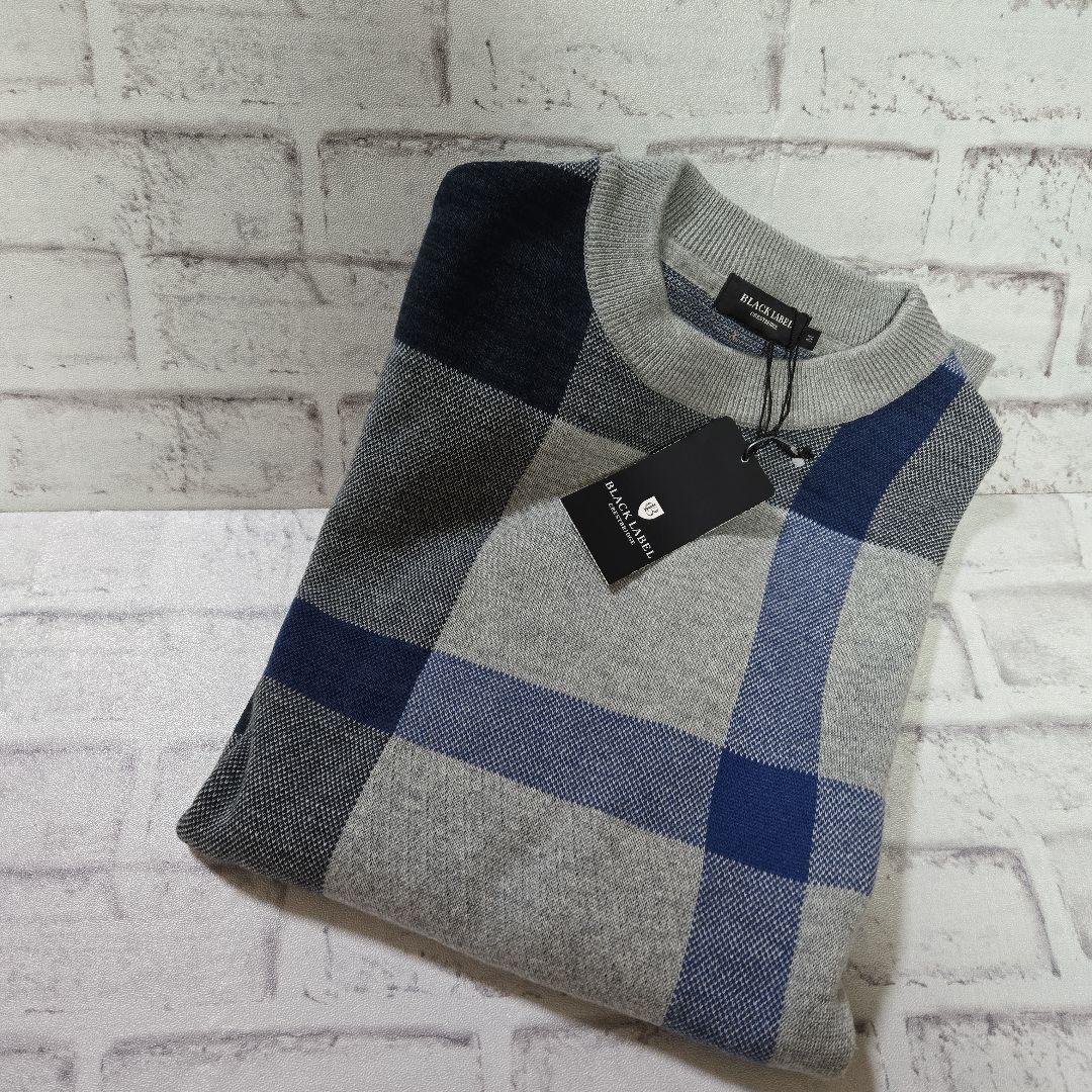 M◇新品未使用◇メランジクレストブリッジチェックニット