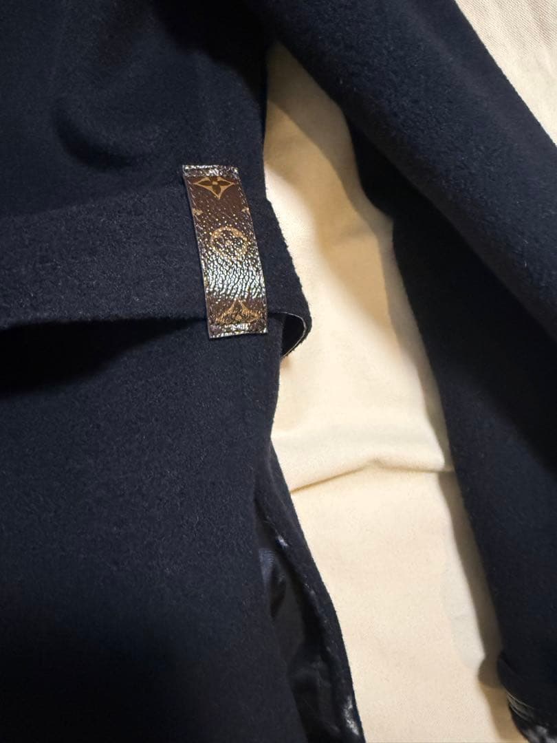 美品 希少サイズ フーデッドラップコート