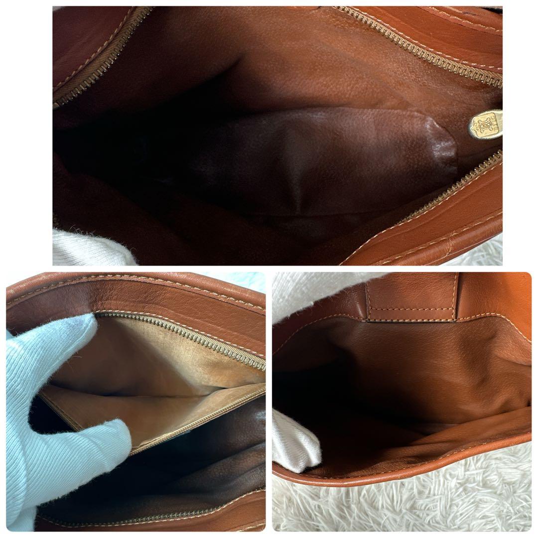 美品✨セリーヌ ショルダーバッグ ガンチーニ ポシェット 斜め掛け レザー