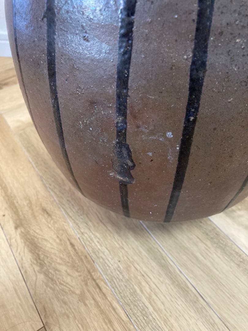 丹波の壺　民藝　雑器　懐かしい　蓋付き