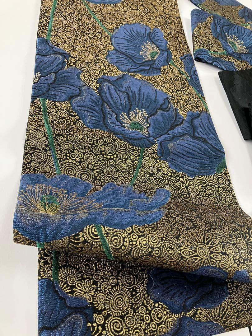 お仕立て上がり名古屋帯　新品未使用品　正絹　西陣織　No.354