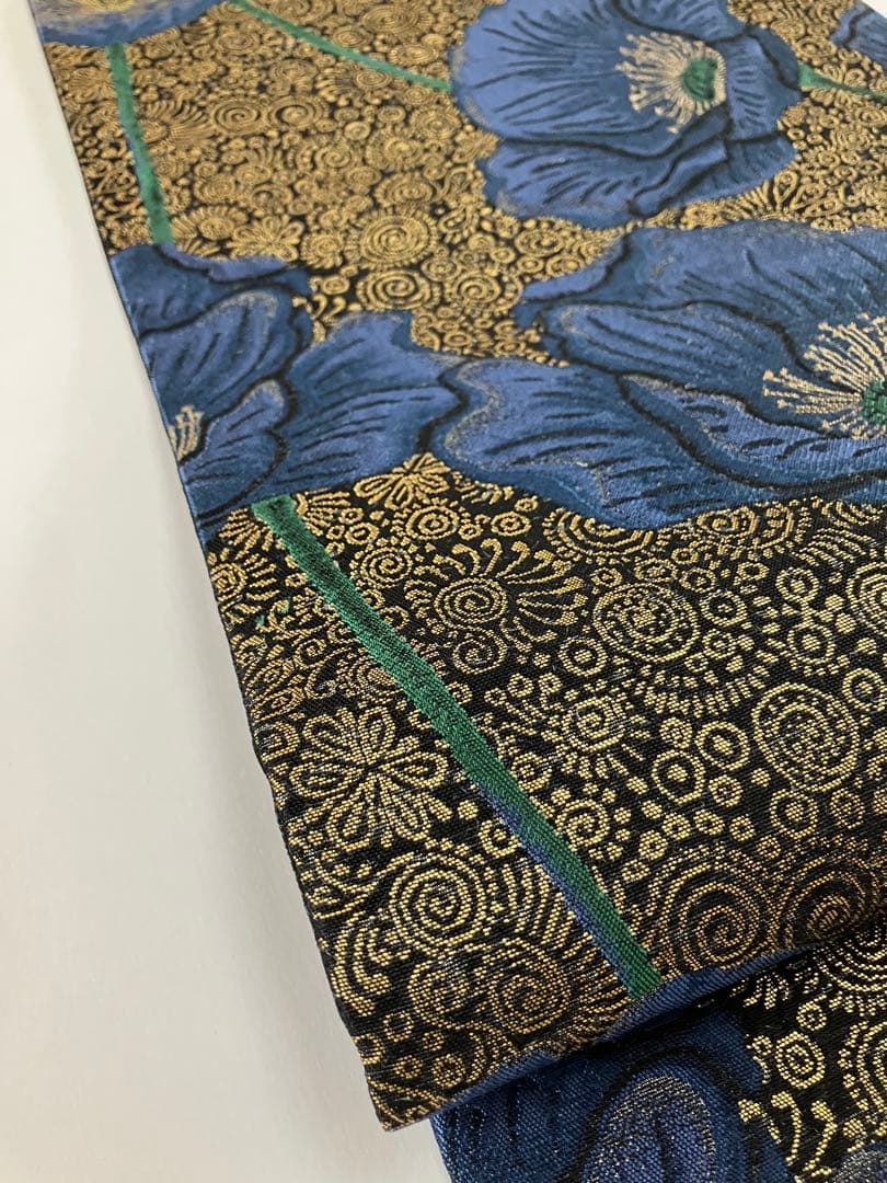 お仕立て上がり名古屋帯　新品未使用品　正絹　西陣織　No.354