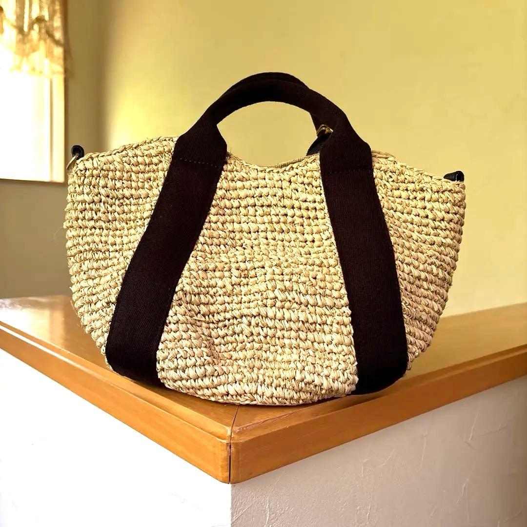 新品タグ付き♡ヴィオラドーロ♡かごバッグ 2WAY♡VIOLAd'ORO