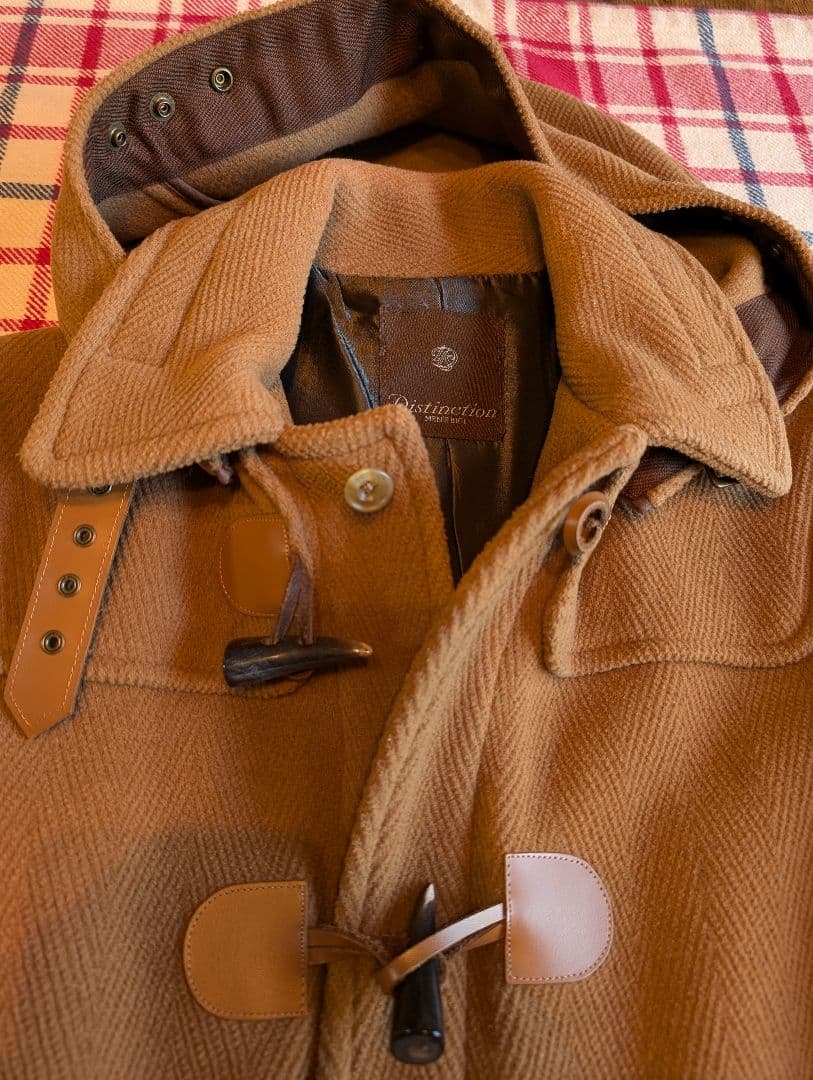 ディスティンクションメンズビギ　ダッフルコート　キャメル　イタリア製素材　日本製