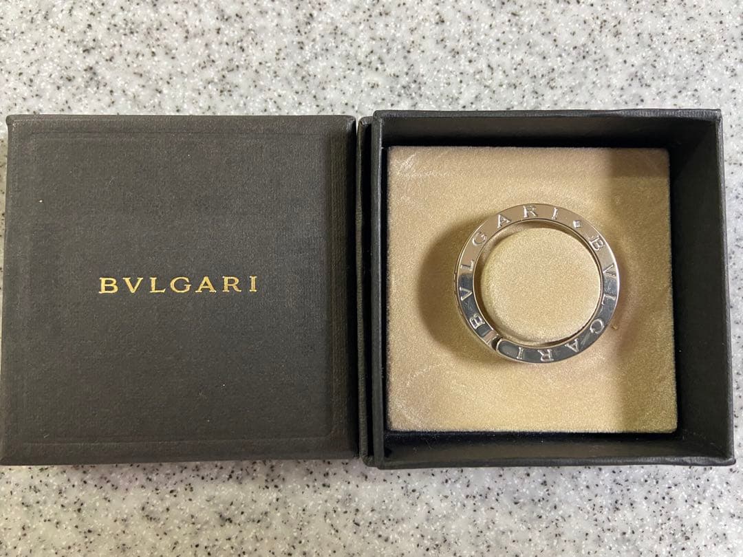 【新品】BVLGARI ブルガリ キーリング シルバー925 ロゴ刻印