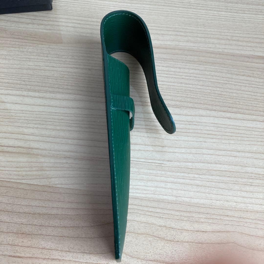 Montblanc モンブラン　緑色 レザー 筆箱　　未使用