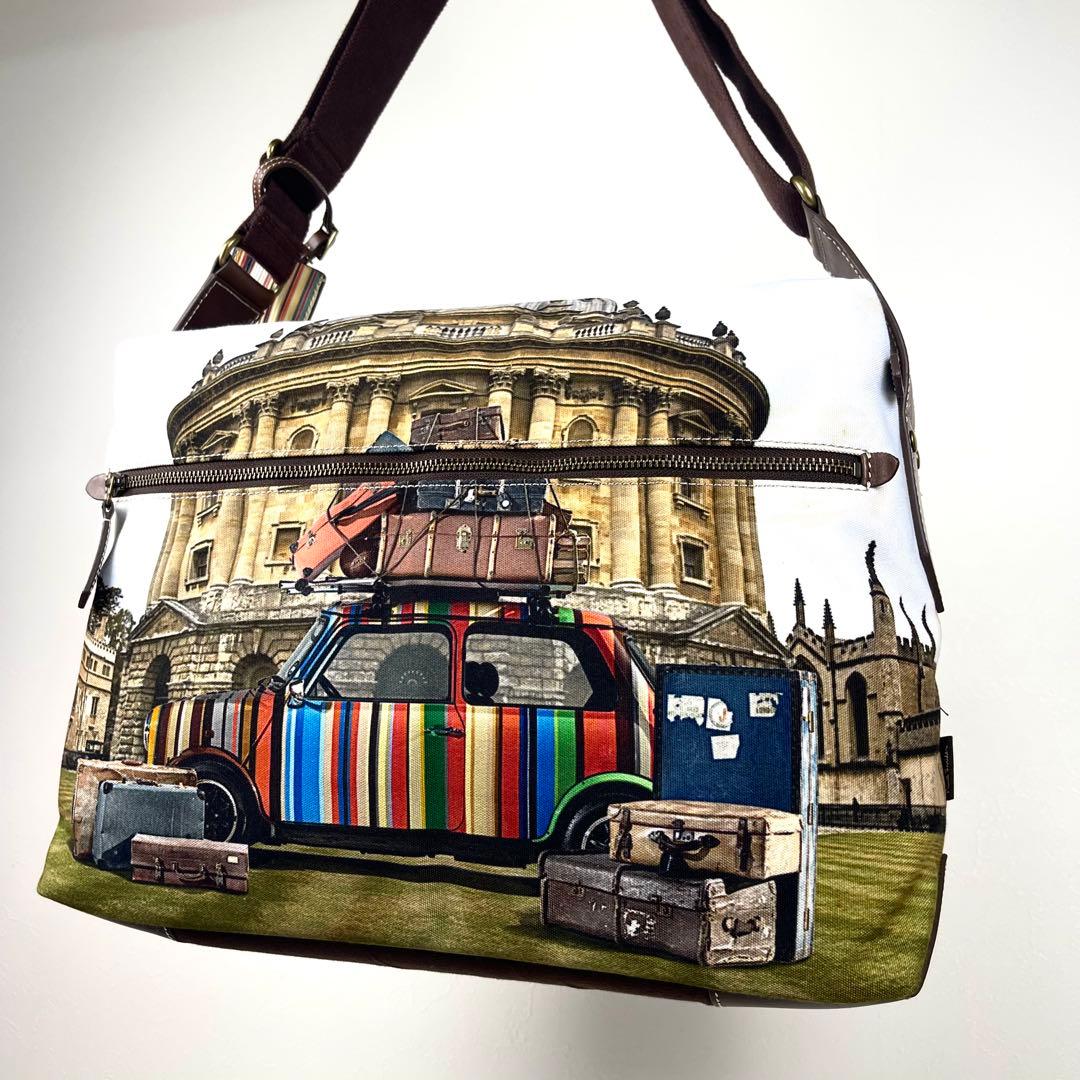 ポールスミス　ショルダーバッグ　ミニクーパー　トラベル　マルチカラー　キャンバス