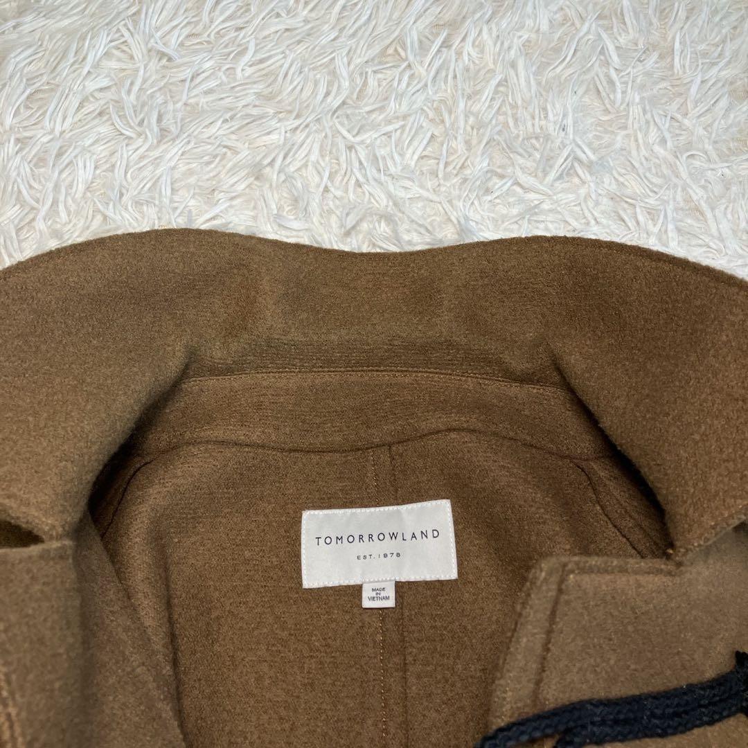 ◎極美品 トゥモローランド ウール100 ダッフルコート M ブラウン 起毛 1