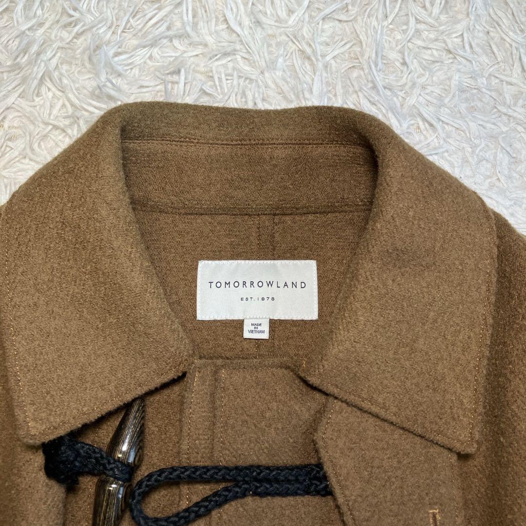 ◎極美品 トゥモローランド ウール100 ダッフルコート M ブラウン 起毛 1