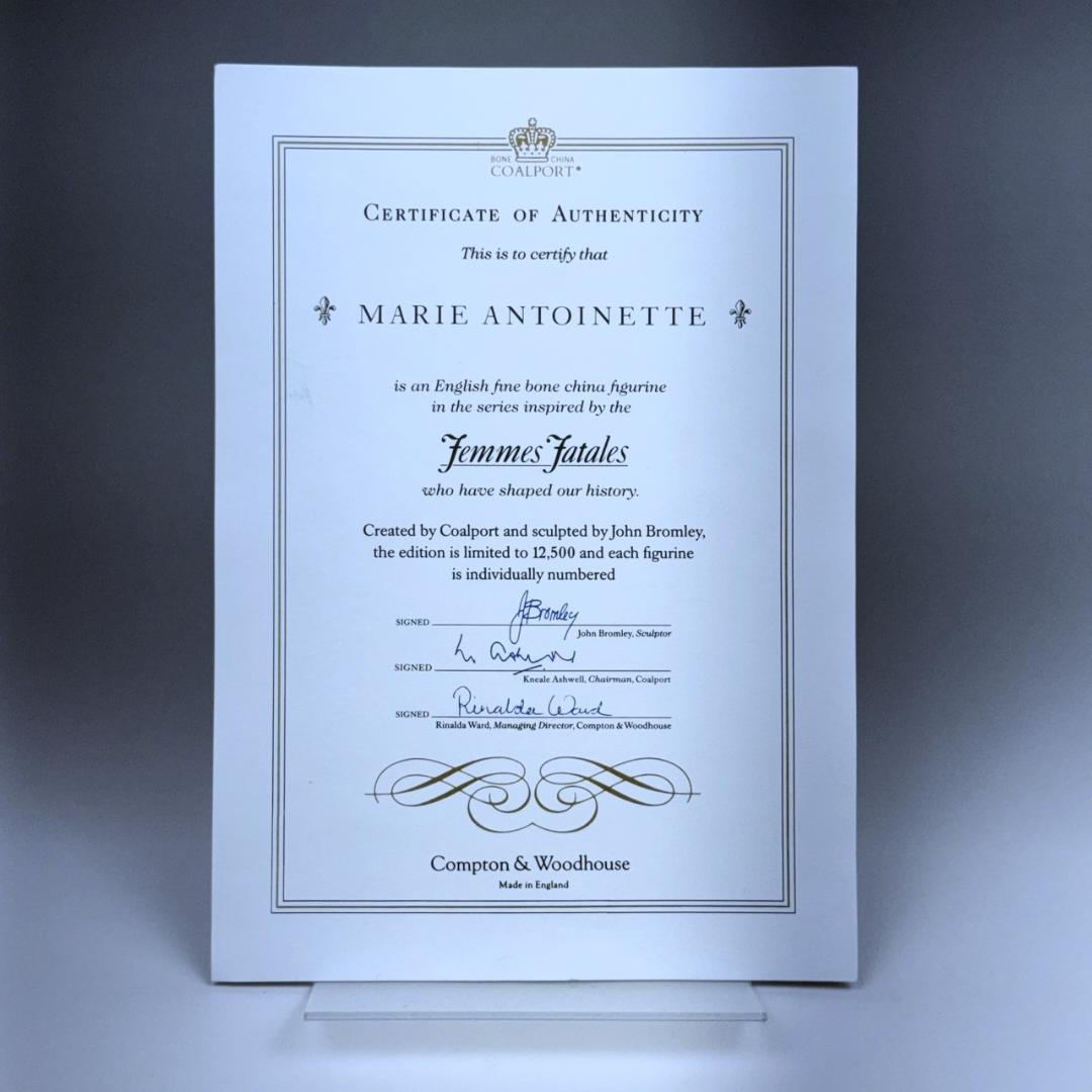 コールポート Coalport マリー・アントワネット フィギュリン 置物