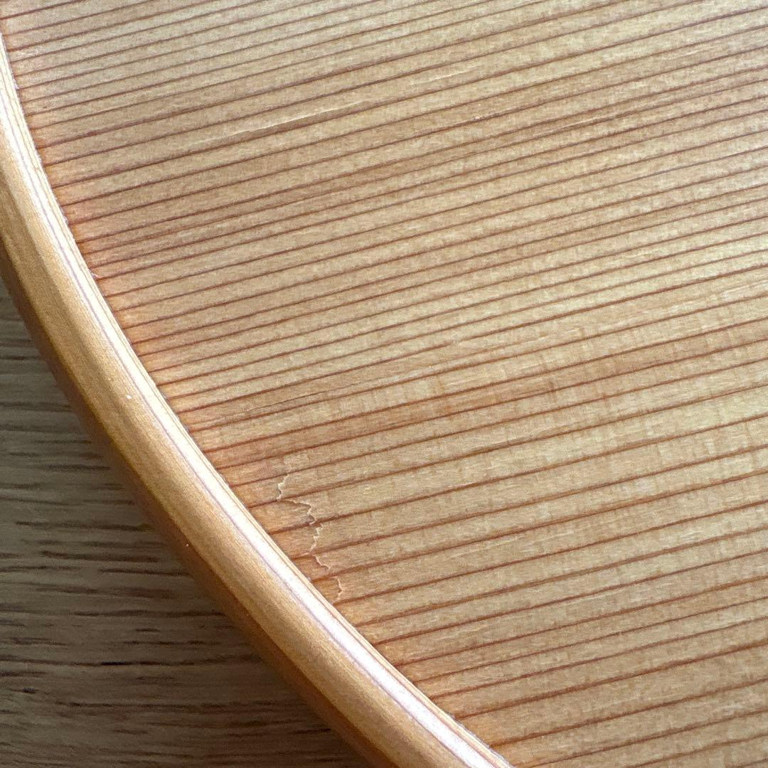 柴田慶信商店　漆　曲げわっぱ　秋田杉　盆　慶信作 1尺