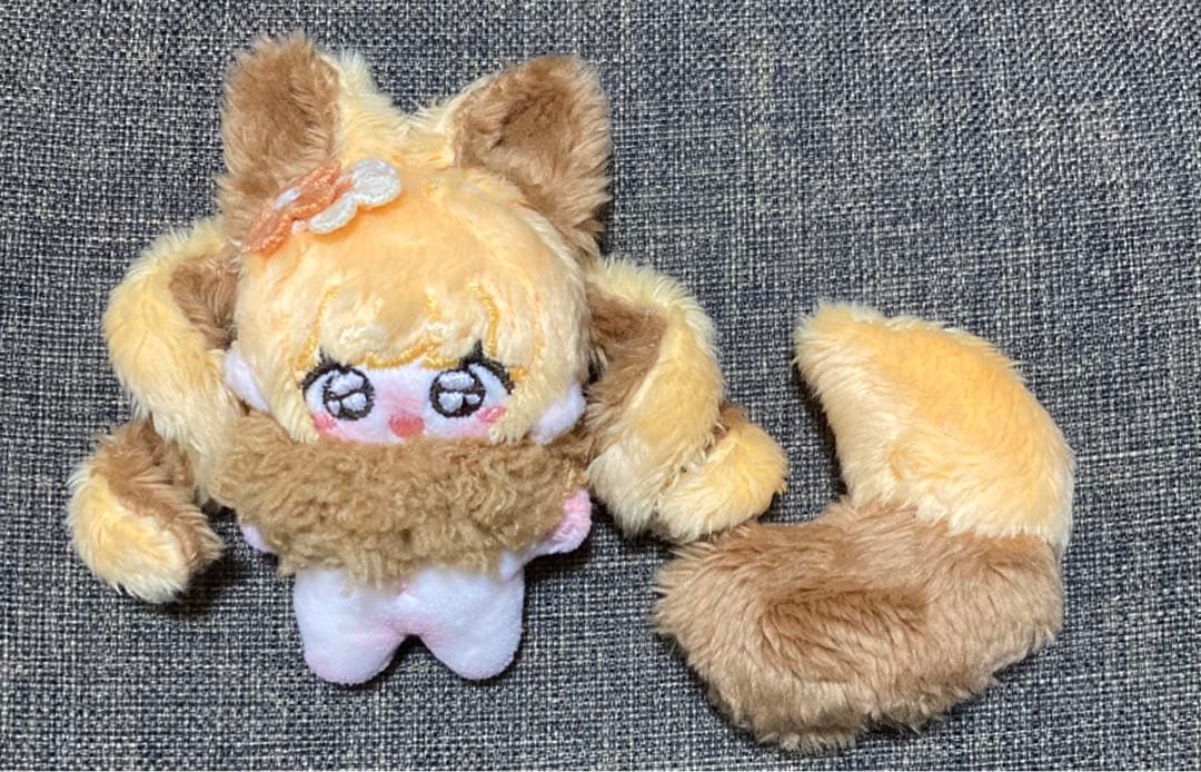 自作ぬいぐるみ・オレンジの女の子