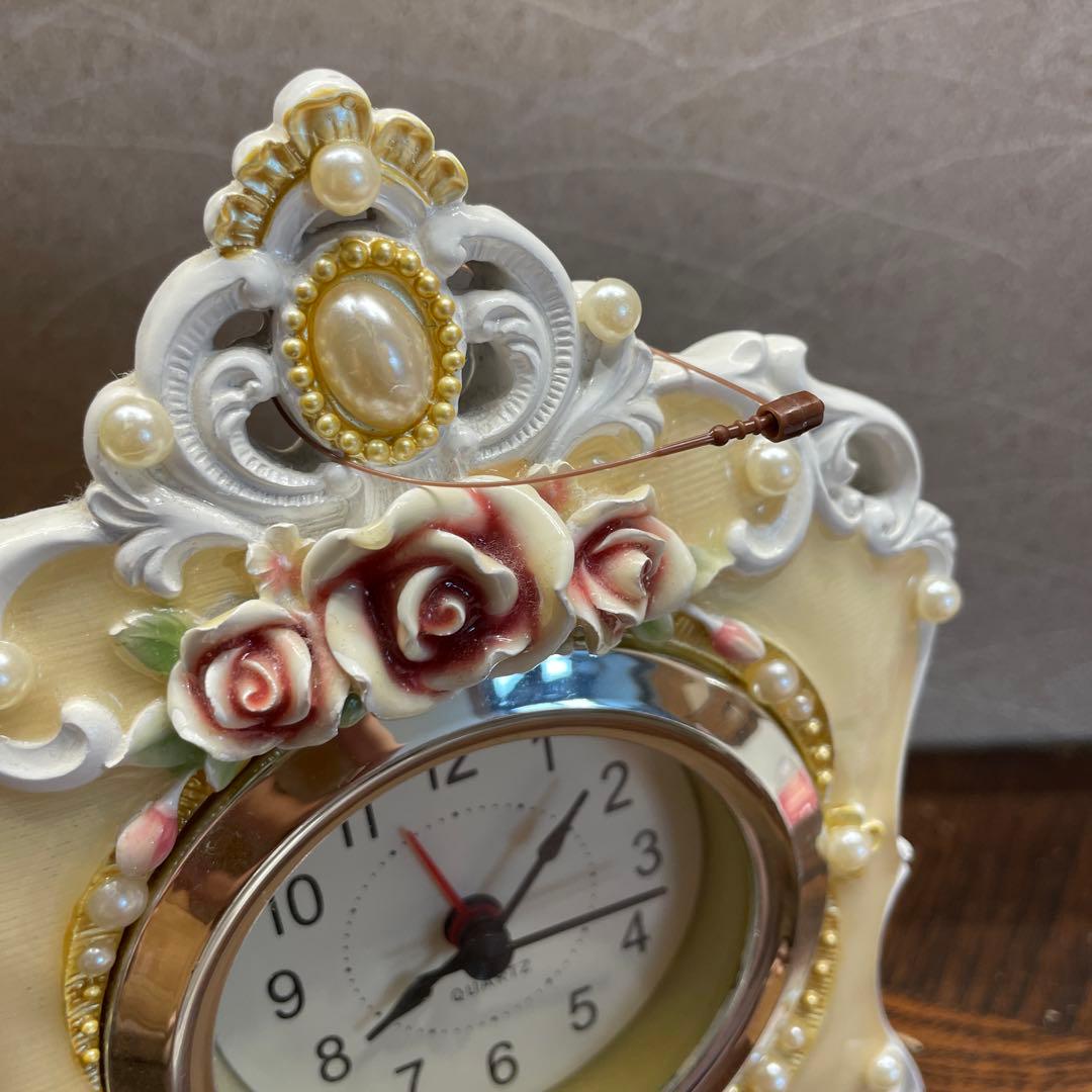 ゴージャス　インテリア　3点セット　アンティーク　ミラー　置き時計　デイジー