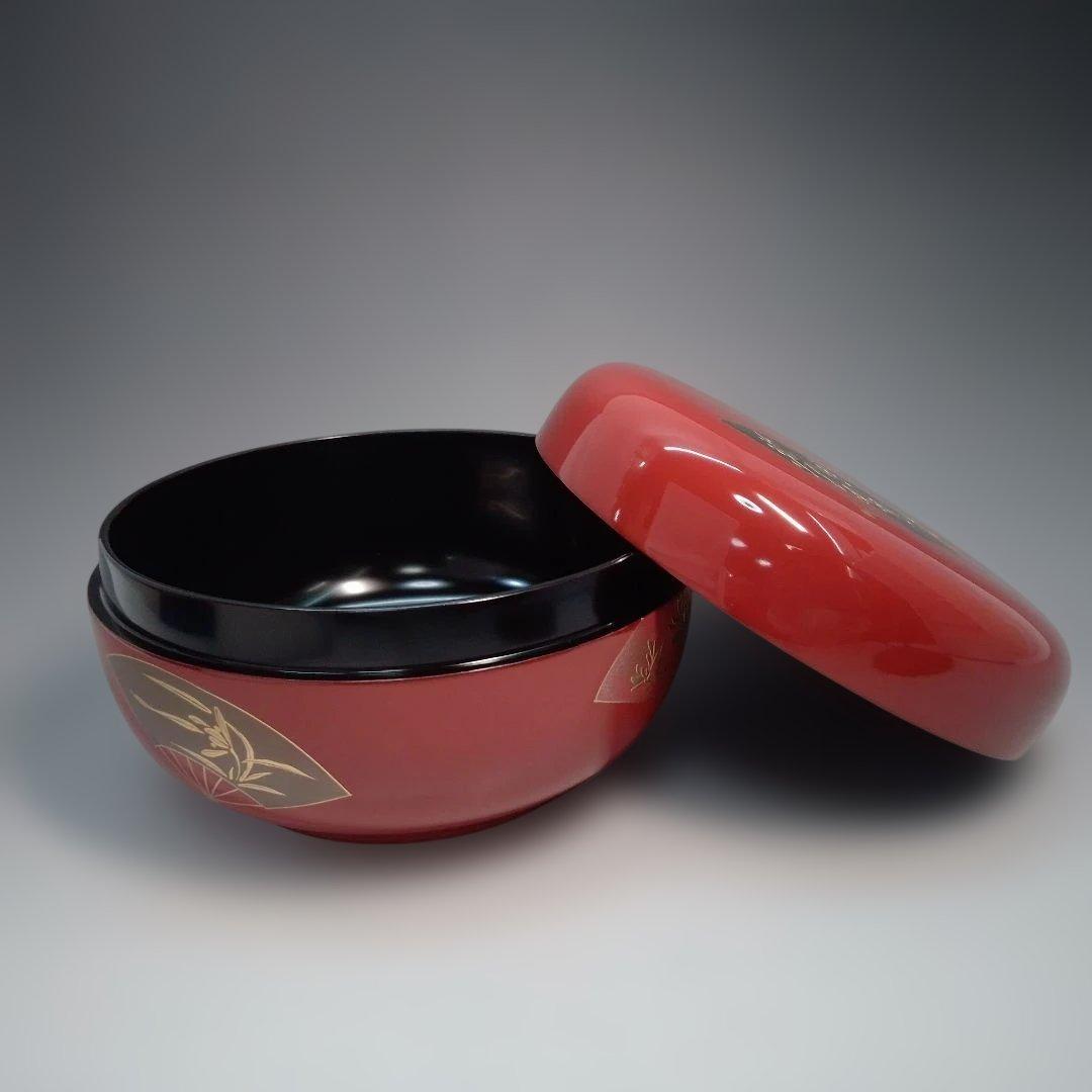 食籠　ジキロ　木製　五君子（松竹梅蘭菊）