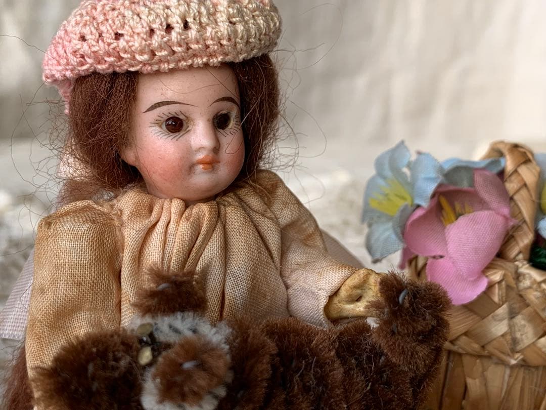 フランスアンティーク 希少 フレンチミニョネット ビスクドール