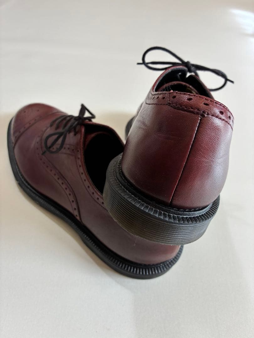 【美品】ドクターマーチン UK7 バーガンディ ウィングチップ