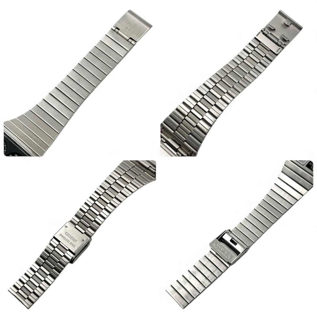 【美品】 シチズン ビームス 別注 アナデジ テンプ 腕時計 ブラック 稼働