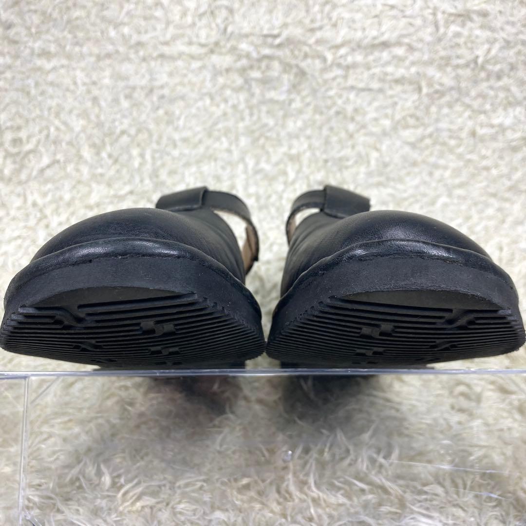 『美品』PUNTO PIGRO Tストラップ レザーシューズ ブラック レザー