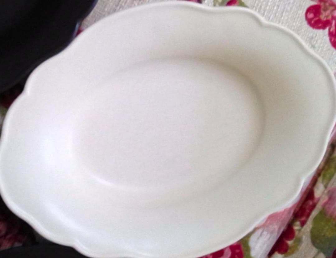 awabi ware 4点（黒3白1）カレー皿 あわびウェア 雲形