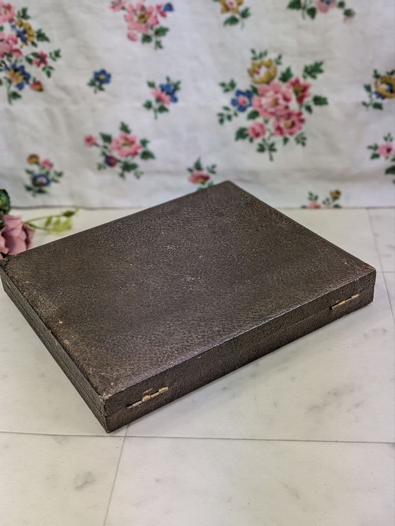 イギリス アンティーク シルバープレート スプーン ６本 ケース入り