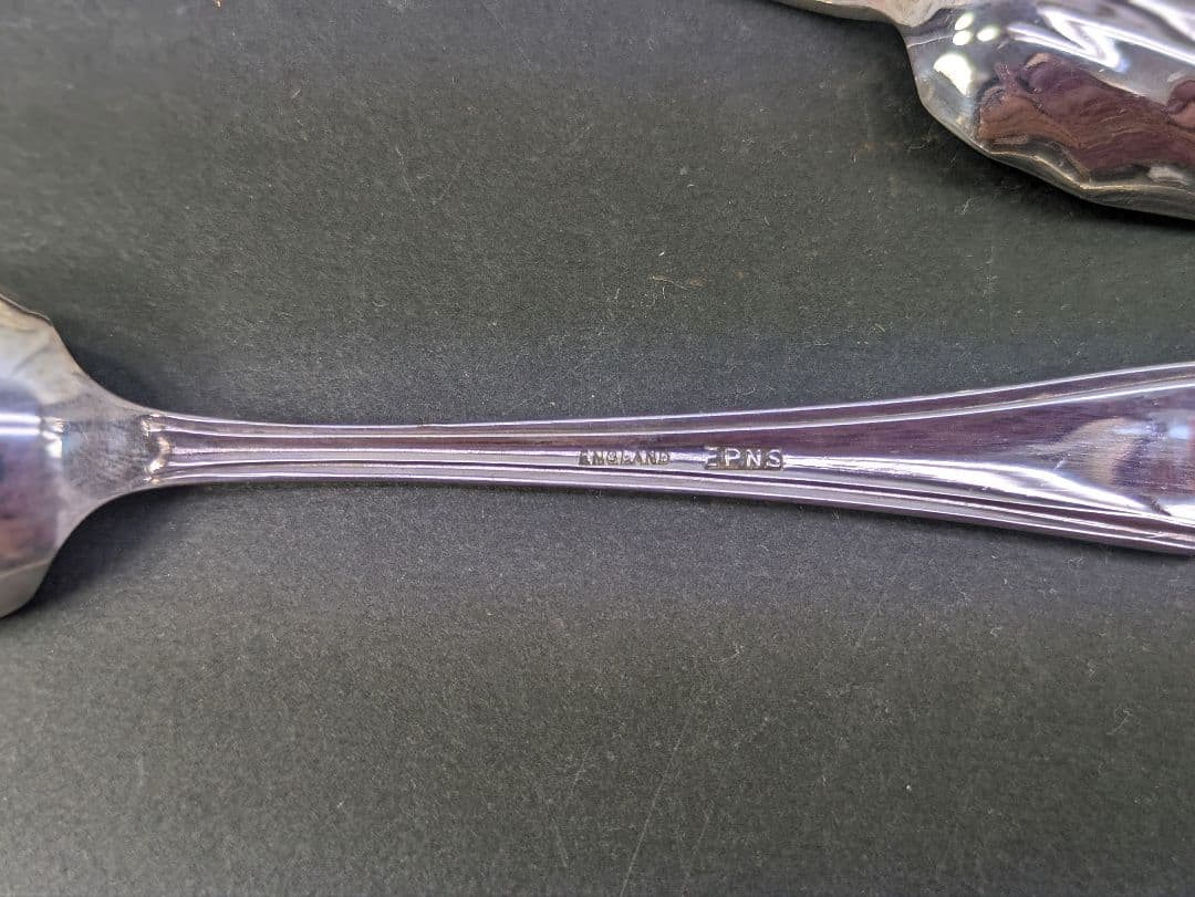 イギリス アンティーク シルバープレート スプーン ６本 ケース入り