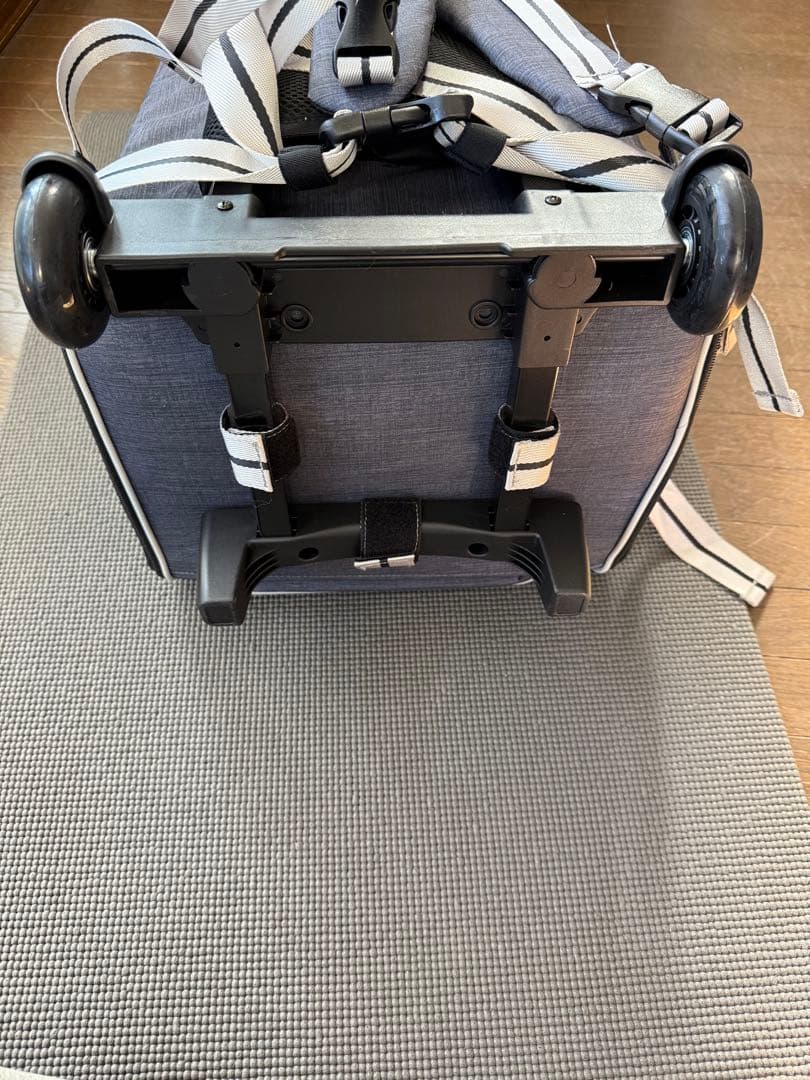 グレー キャリーバッグ フリース内装　犬用