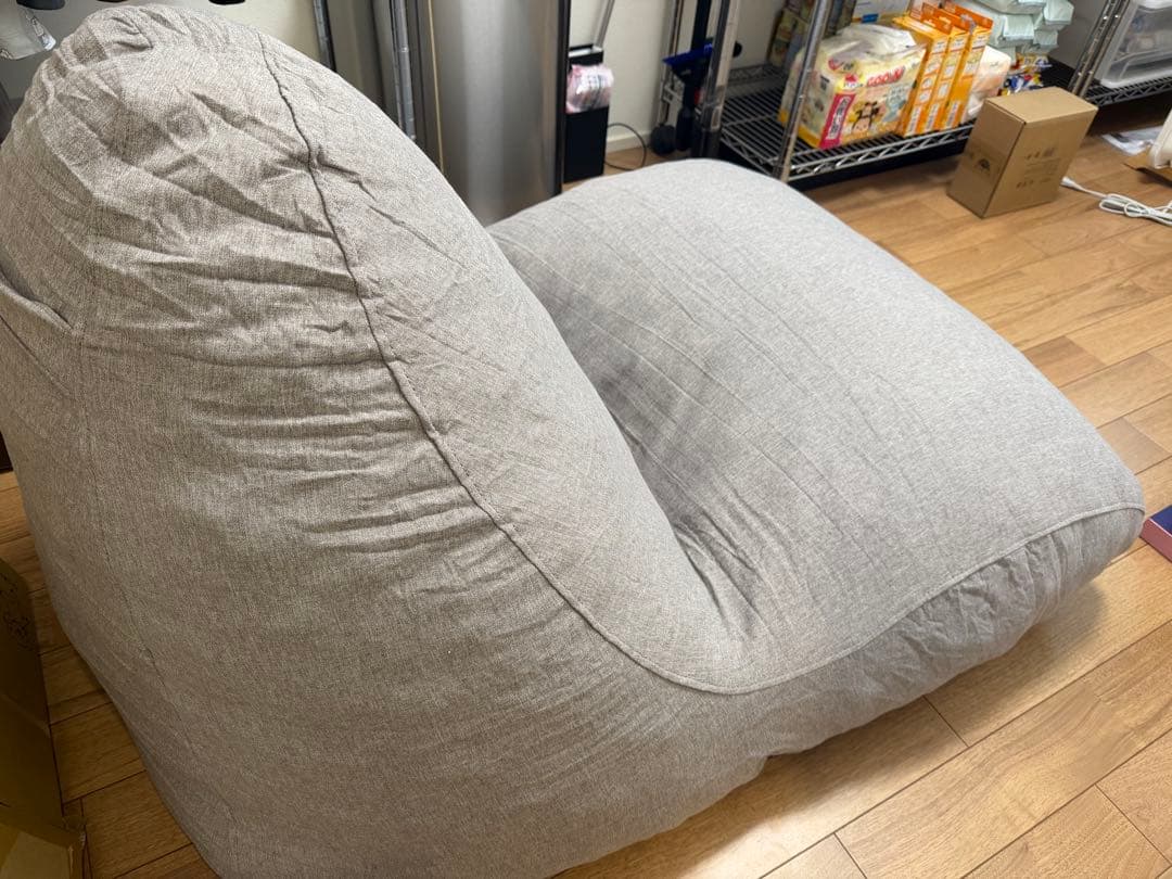 ほぼ未使用 グレー クッションソファ 1人掛け