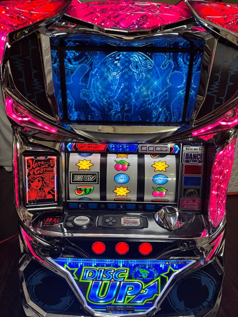 【送料無料】名機！ディスクアップ サミー 青パネル 静音仕様 不要機付