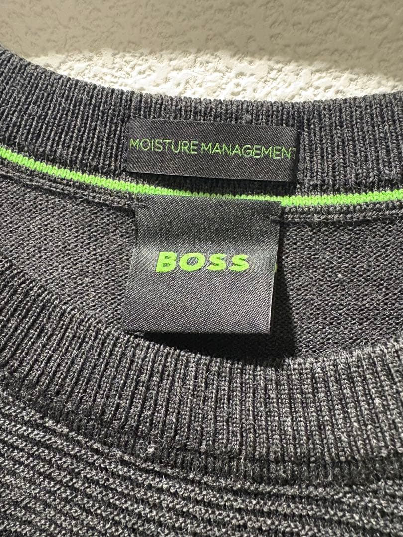 BOSS ロゴ クルーネックセーター ドライフレックスファブリック