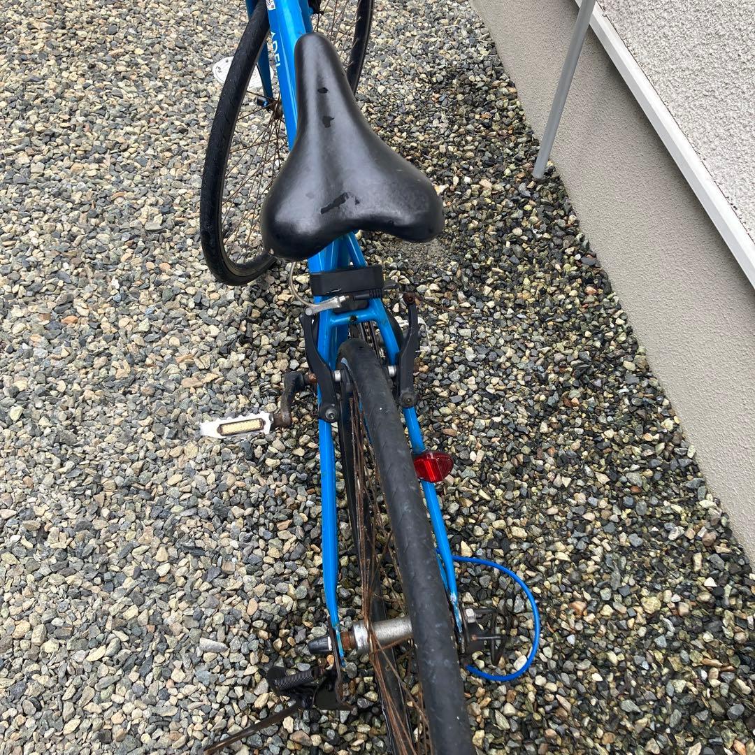 引取り限定　福岡　クロスバイク　700cc 27インチ　鮮やかなブルー　通勤通学