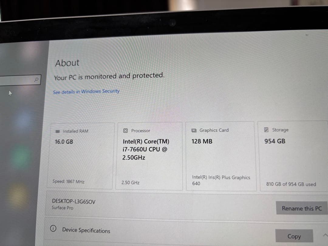 訳アリCore i7 16G 1TB Windows Surface Pro 5