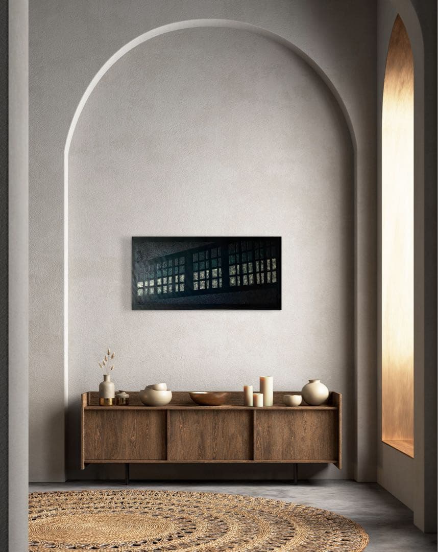 現代アート　80×39㎝　大きめ　モダン　絵画　原画　抽象画　アートパネル