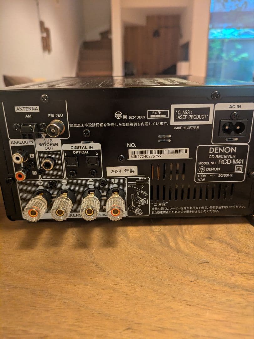 DENON　現行モデル　RCD-M41＋SC-M41スピーカー(ペア)セット！