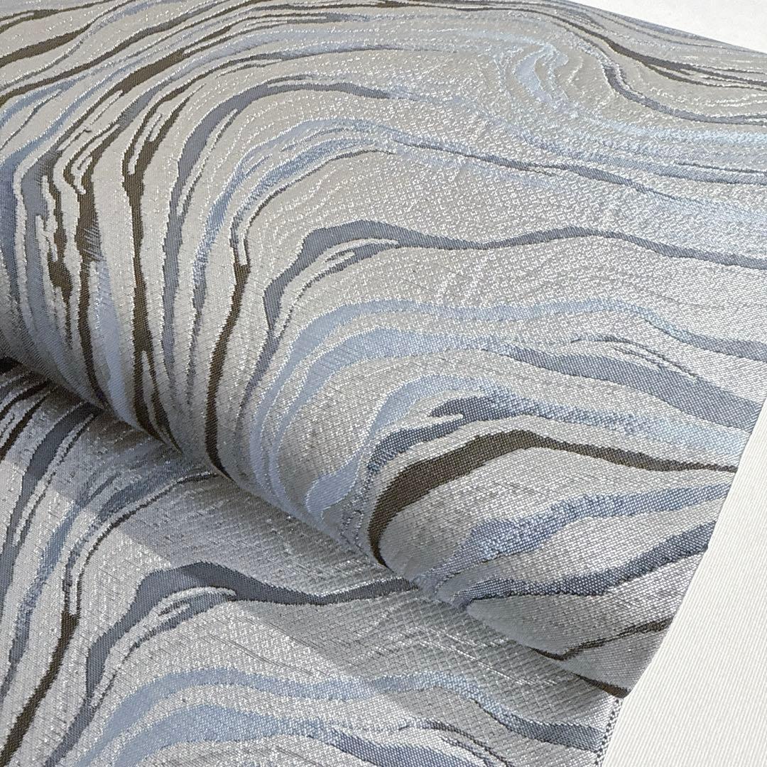 袋帯　全通　リバーシブル　流水模様　着物