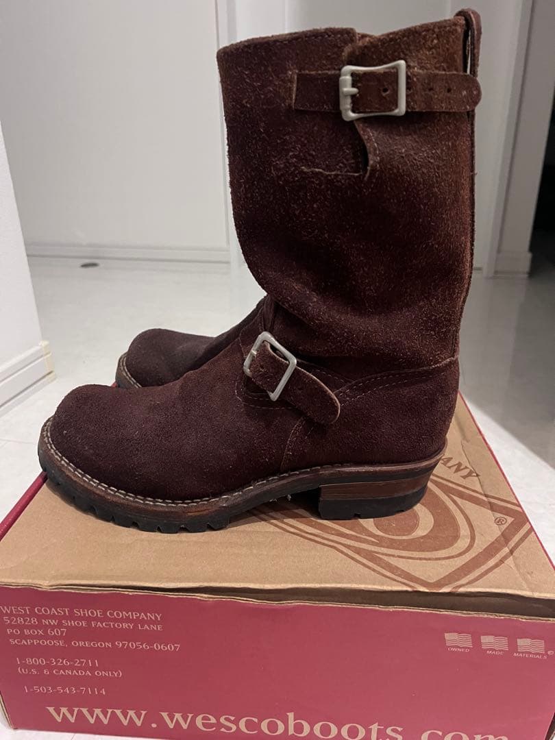 R*4様 Wesco Custom Boss ブーツ 9 1/2 ブラウン　ラフ