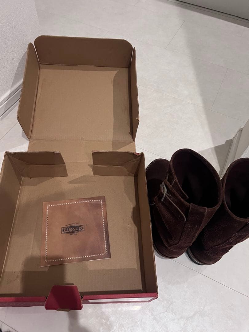 R*4様 Wesco Custom Boss ブーツ 9 1/2 ブラウン　ラフ