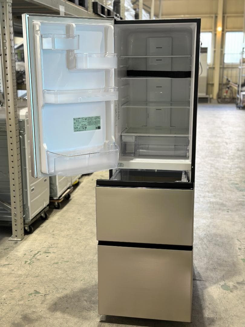 日立■3ドア冷蔵庫　R-V32TVL-N　315L　ライトゴールド　2024年製