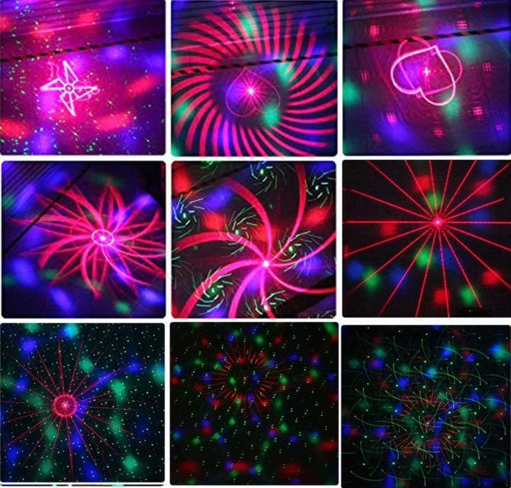 ステージライト投影ライトミラーボール USB充電 5V/2A SDカード