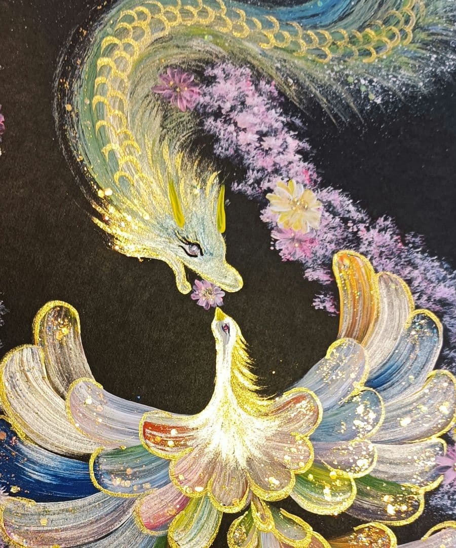 開運絵画　❀龍鳳凰つなぎ『☰全て』❀