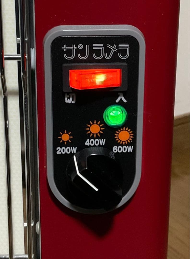 【美品】人気のサンラメラ600w型 ニューセラミックヒーター 日本製