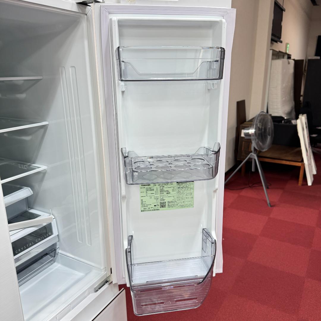 東京23区送料無料　美品東芝6ドア冷蔵庫2022年製507L　洗浄/除菌済み
