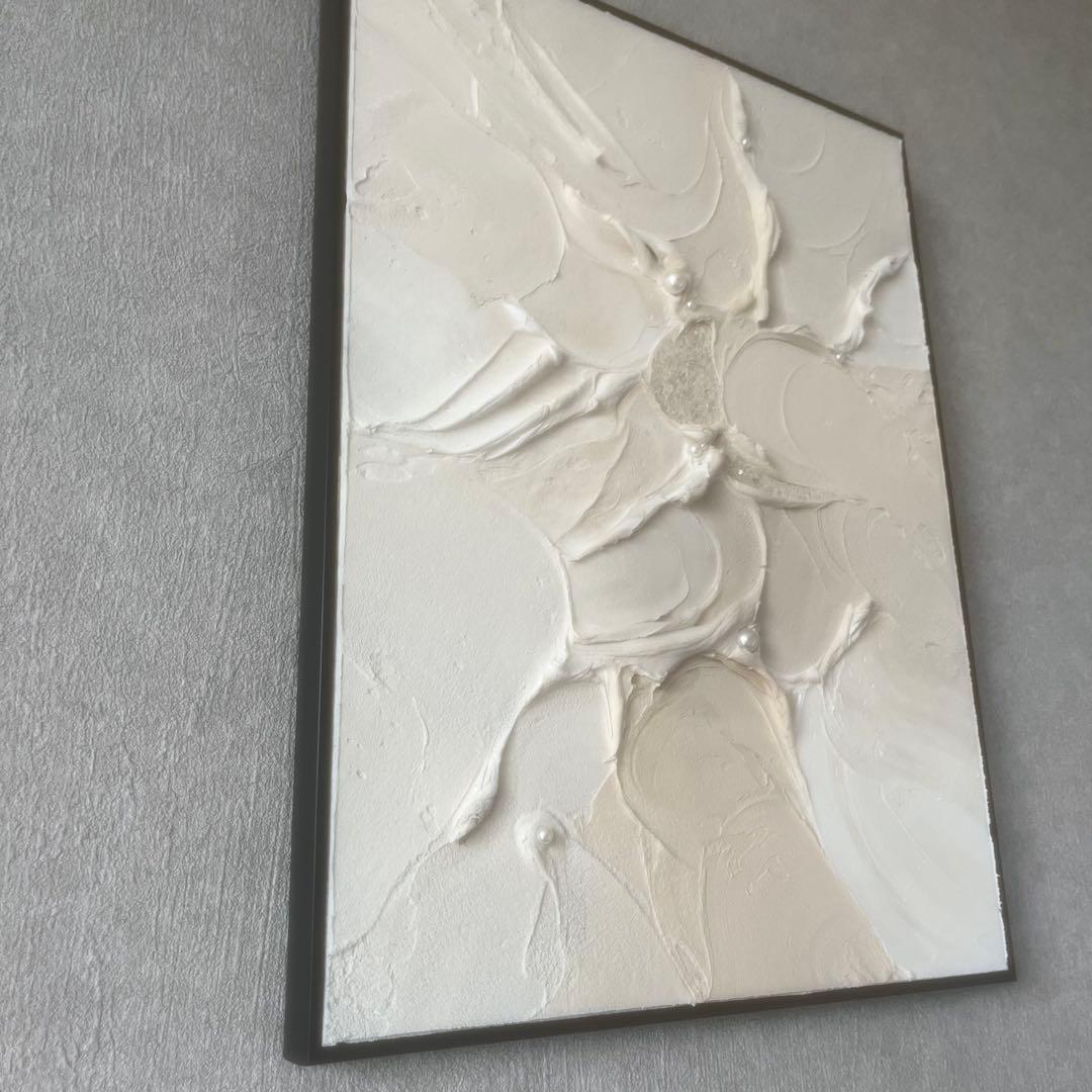 現代アート　40×30㎝　キラキラ　大きめ　モダン　アートパネル　インテリア