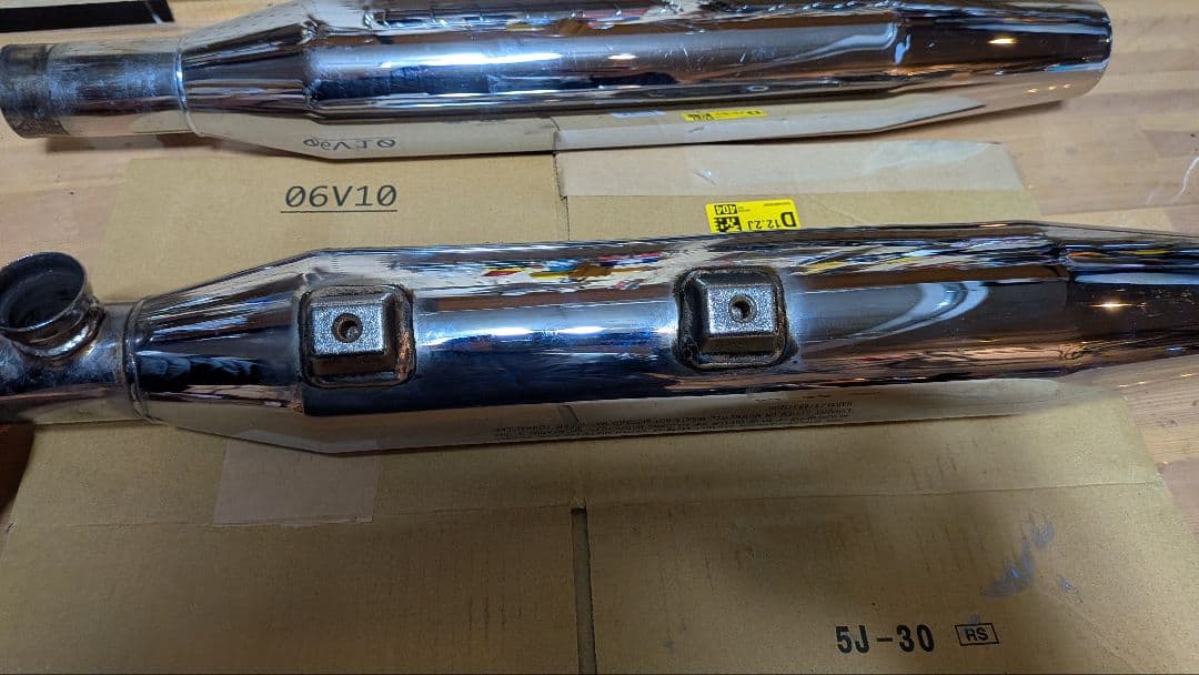 北米マフラー　スポーツスター　ハーレーダビッドソン　16mmパンチアウト