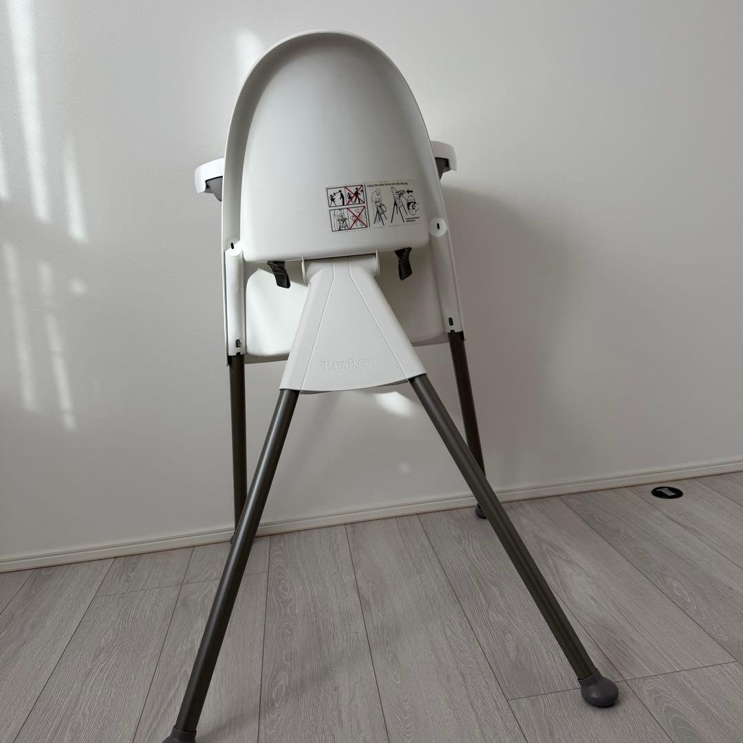 【グレー脚】BabyBjornベビービョルン ハイチェア ハーネス付き 廃盤品