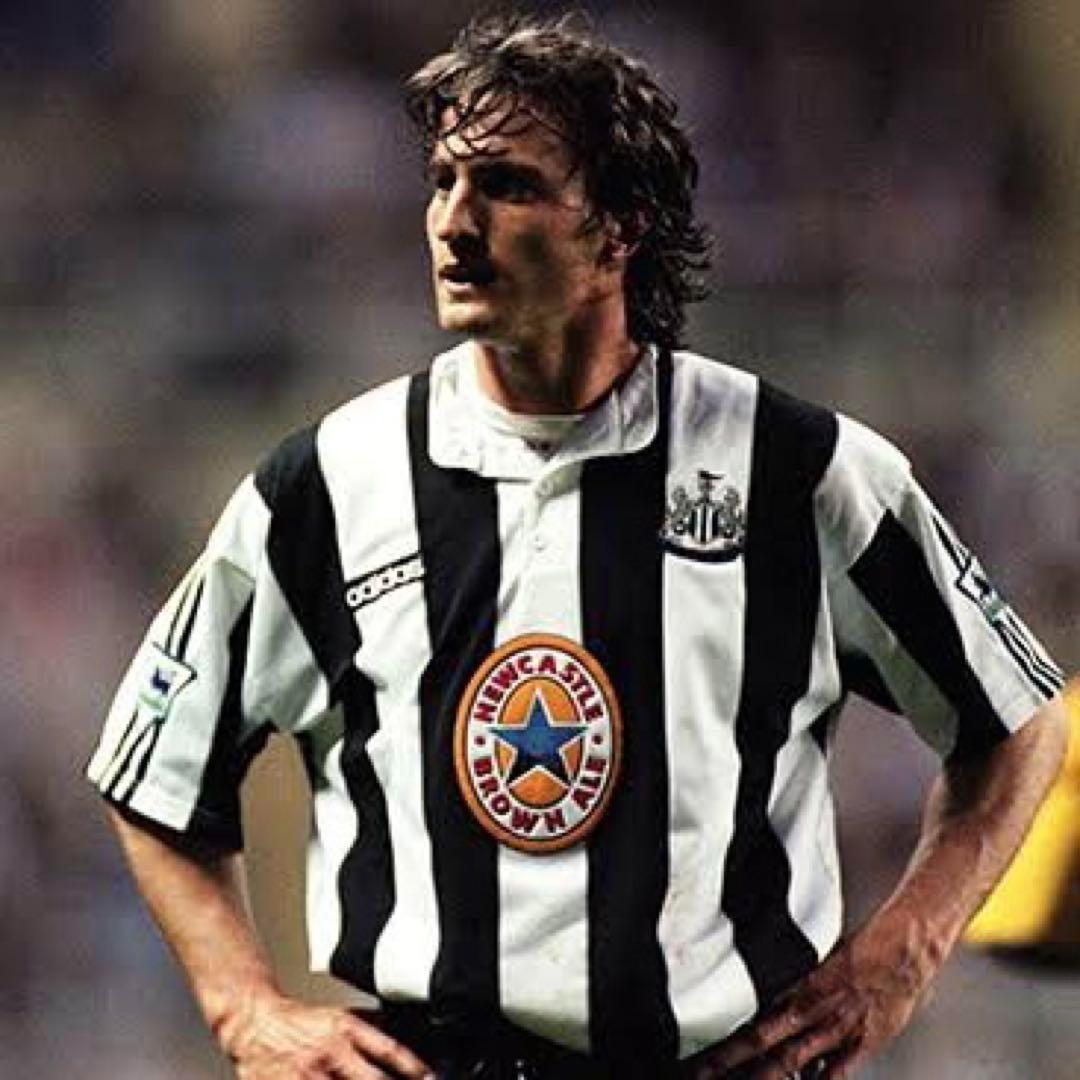 【★ニューカッスル】 アディダス サッカー 95年 レトロ ユニフォーム 2XL