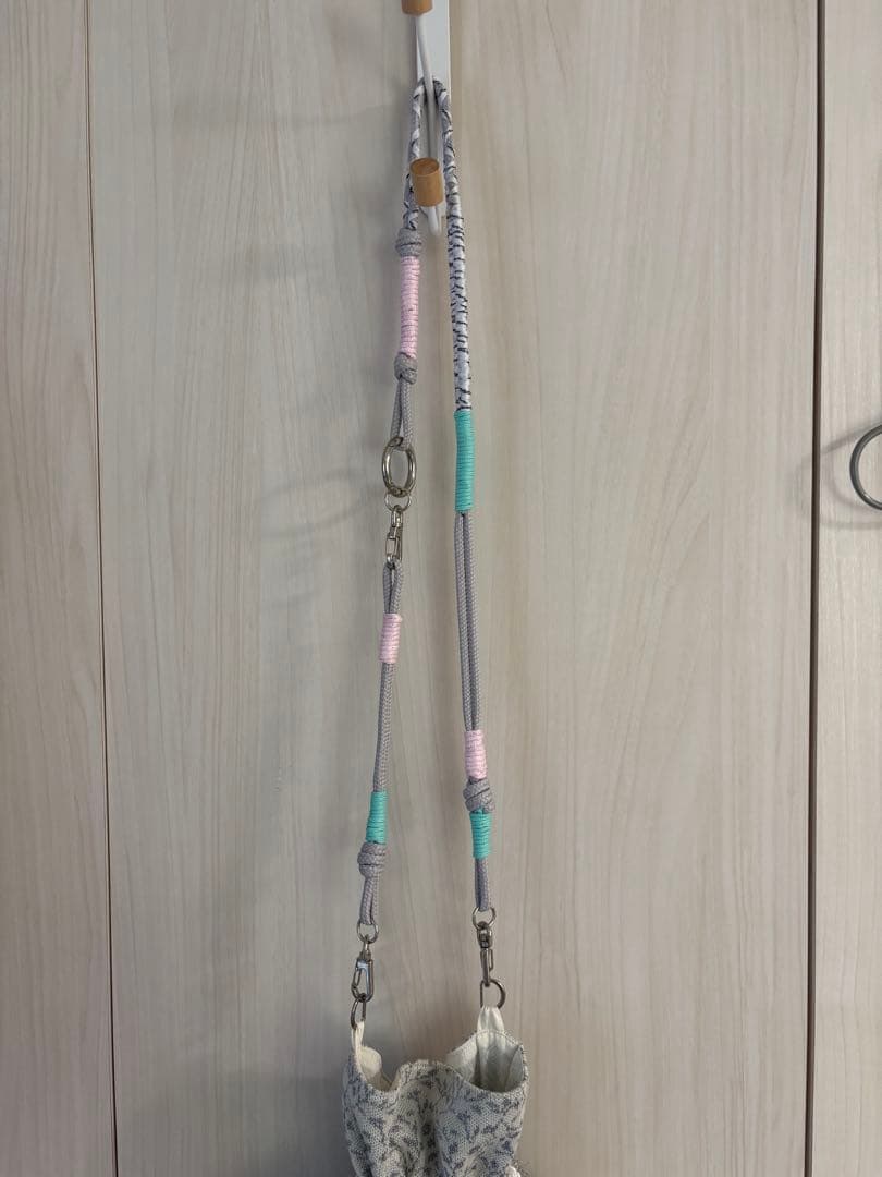 バッグ adjustable strap jacquard pochette