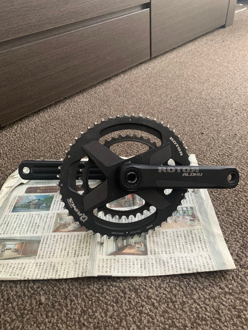 ROTOR ALDHU クランク Q-Rings 170mm 楕円52-36